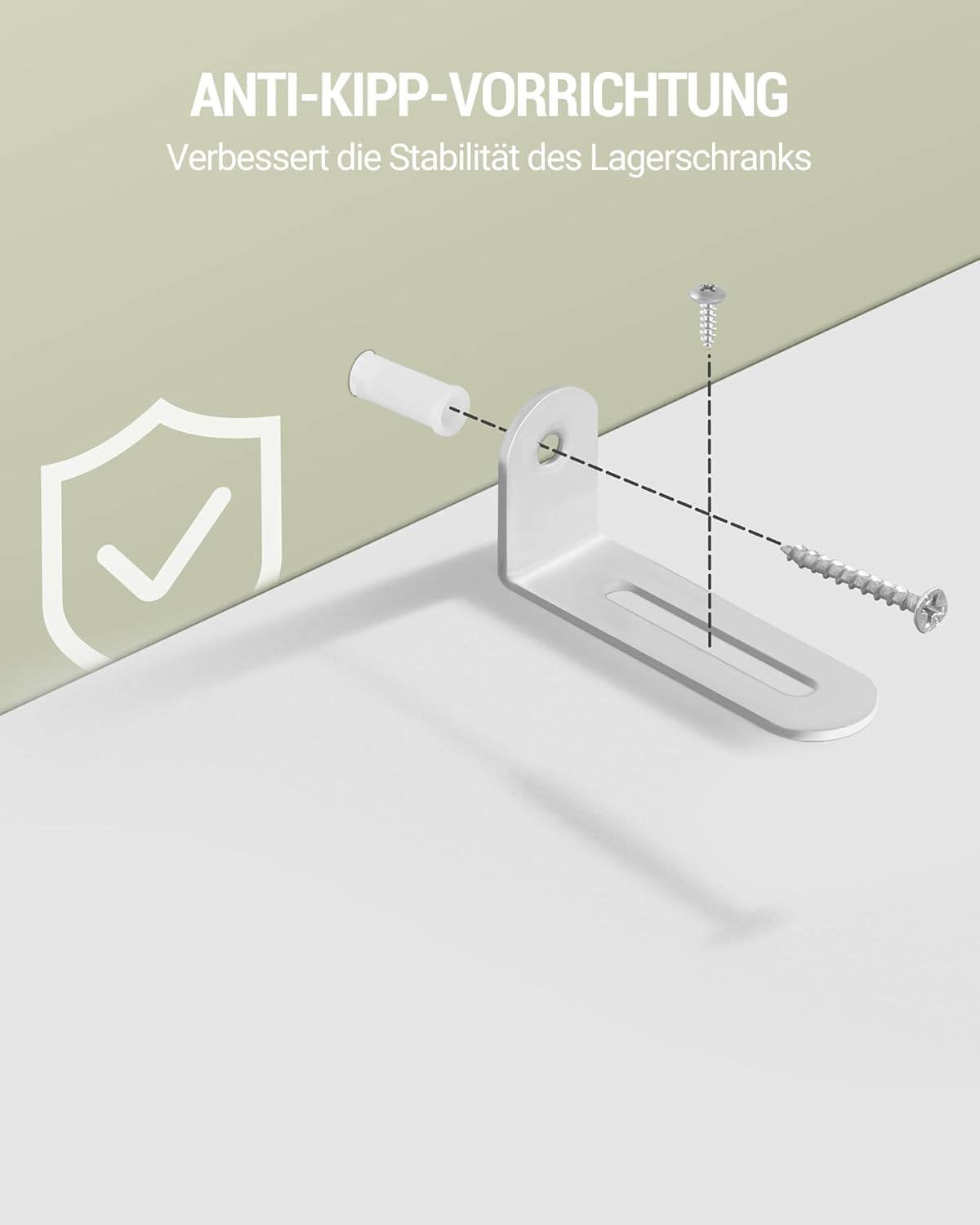 Hzuaneri Küchenschrank, Hochschrank mit 4 Türen, Sideboard mit 1 großen Schublade, Buffetschrank, Esszimmerschrank, Verstellbaren Ablagen, für Esszimmer, Küche, Wohnzimmer, Weiß PT18103X