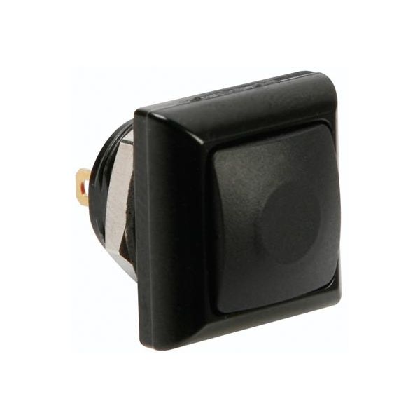Velleman Mini Interruptor Pressão Quadrado 1p SPST OFF-(ON) Black - R1397