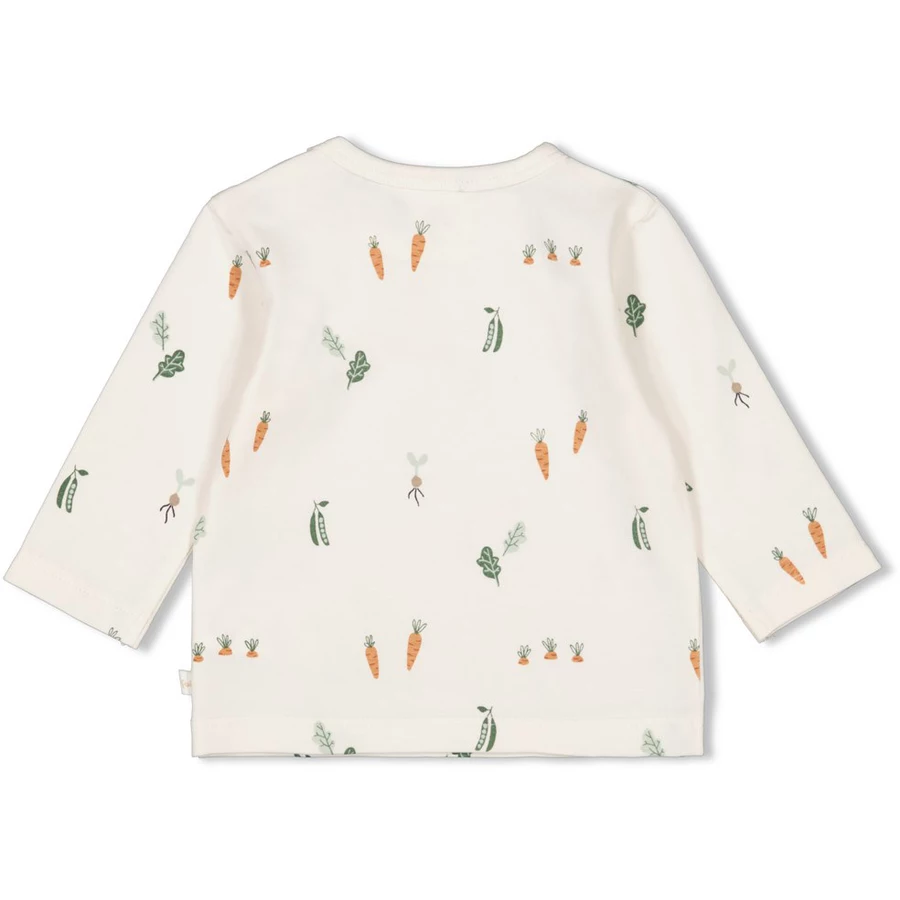 Feetje Langarmshirt Eat Your Veggies Offwhite