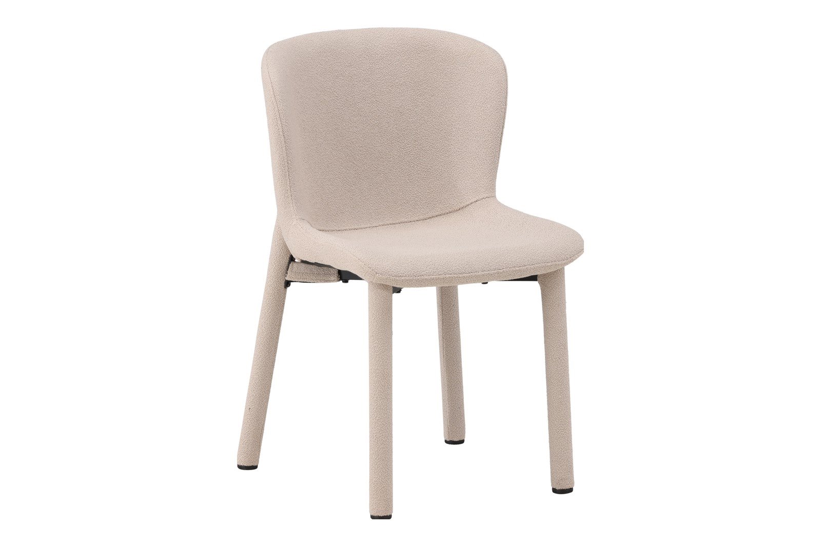 Astoria Spisestol. Sett av 2. Sett av 2. Beige bouclé med beige bouclé ben.
