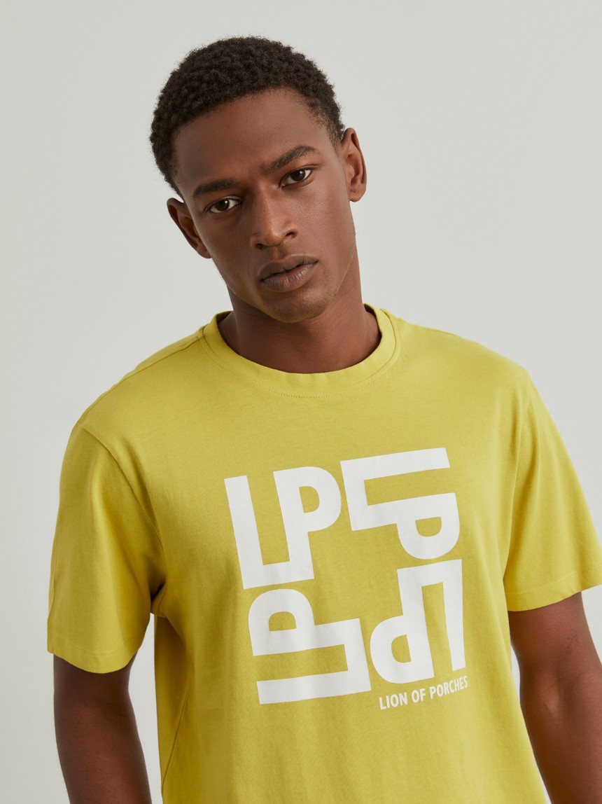 T-shirt com estampado em algodão