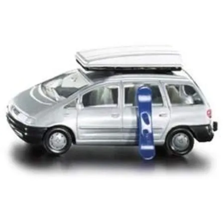 SIKU 1424 PKW mit Dachbox VW Sharan Farbe silber