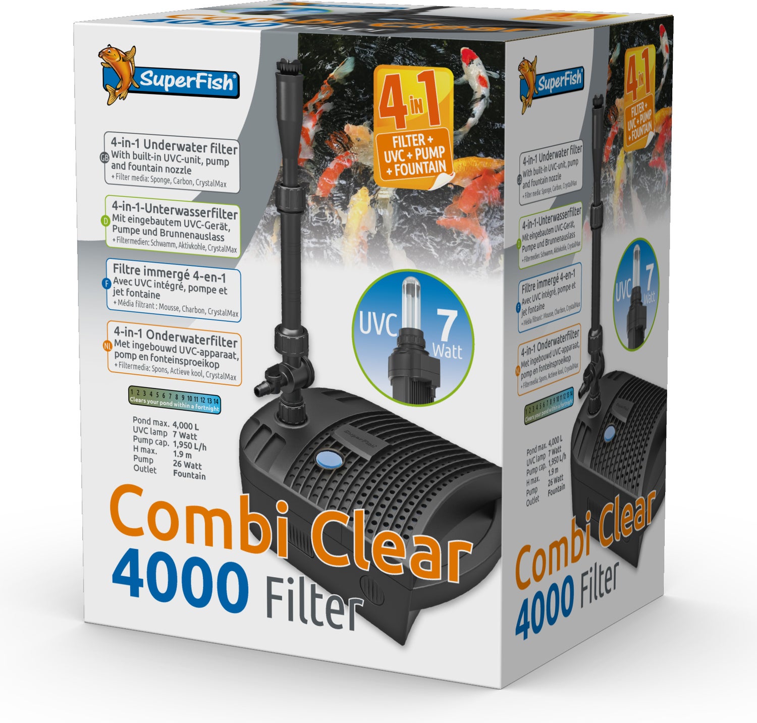 Superfish vijverfilter Combi Clear 4000 1950 l/h