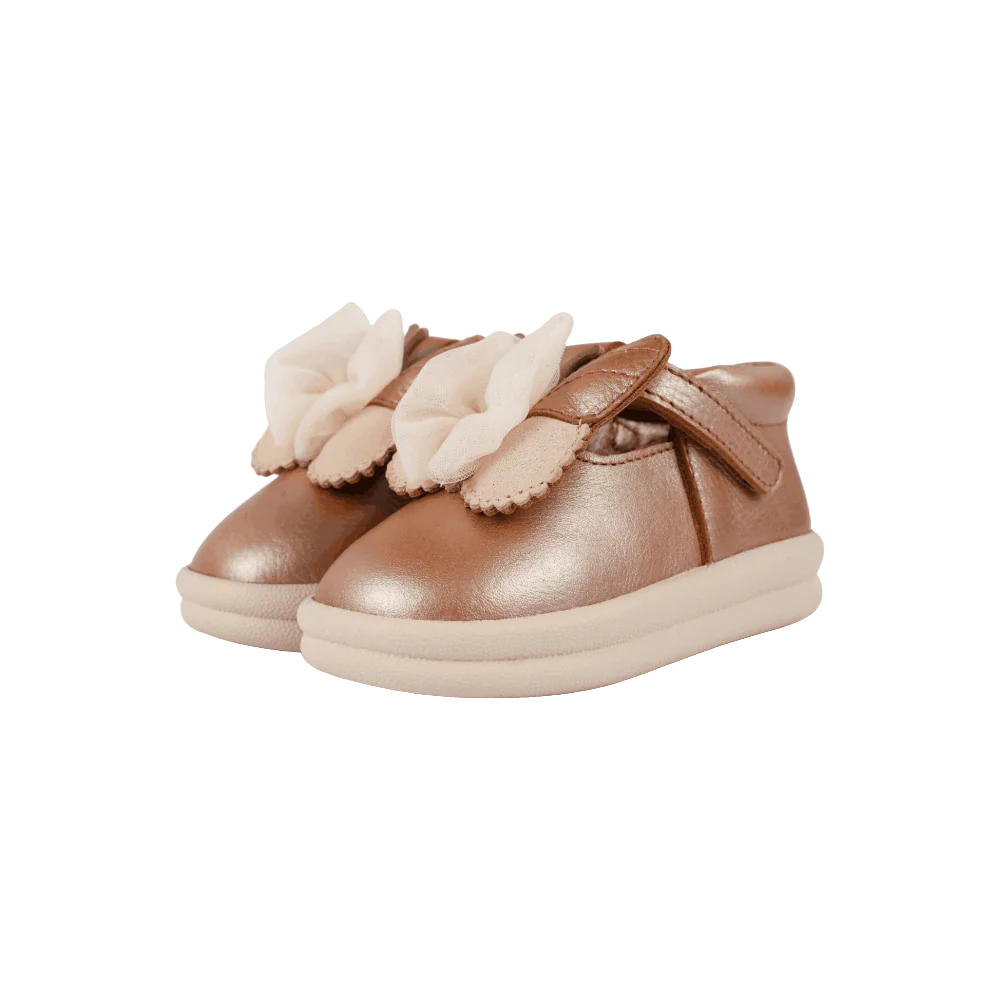 Vlindy Shoes | Clay Metallic Leather