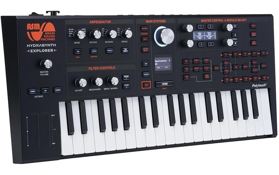 HYDRASYNTH Explorer<br>Halbgewichtetes Keyboard