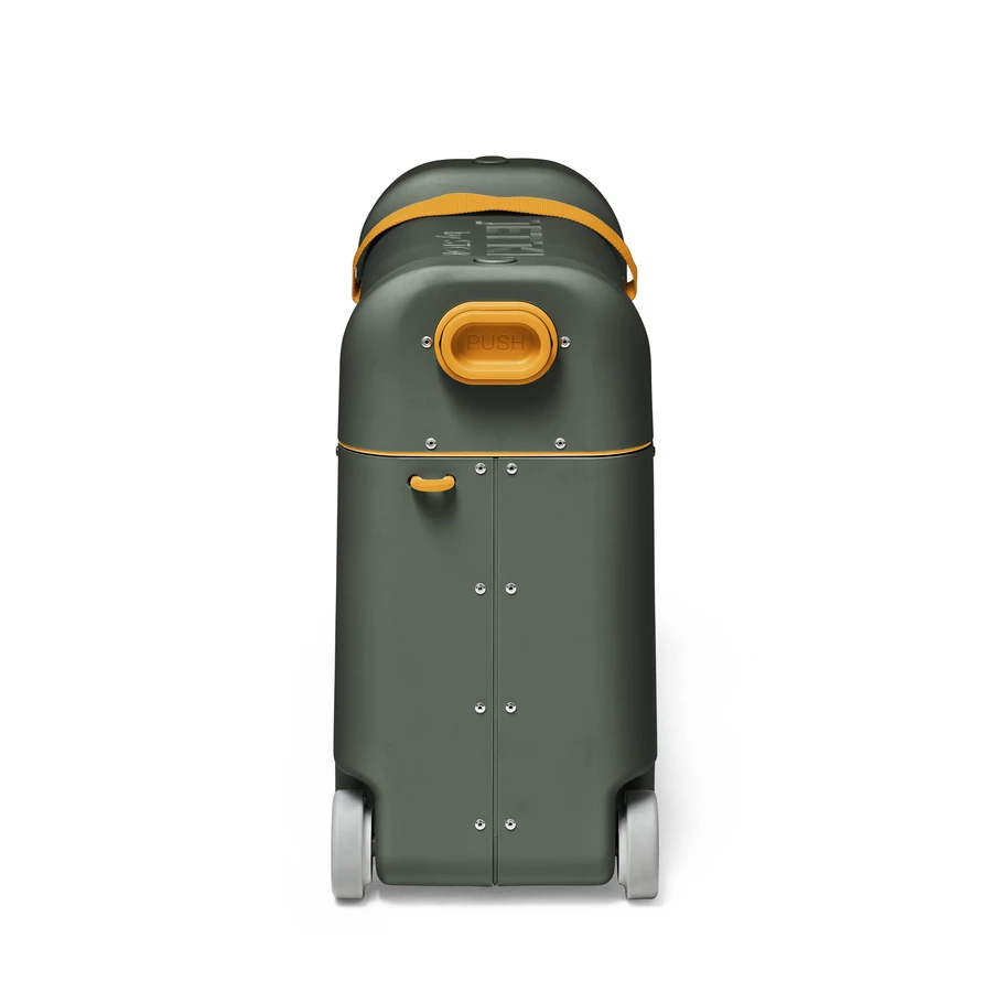 JETKIDS™ BY STOKKE® Aufsitzkoffer BedBox™ Golden Olive und Matratze CloudSleeper™ weiß
