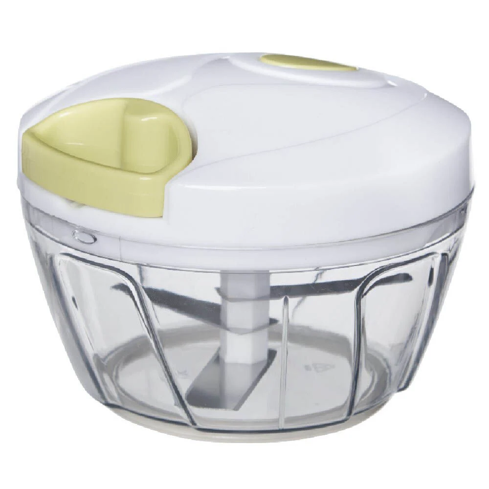 Mini hachoir manuel transparent blanc et vert