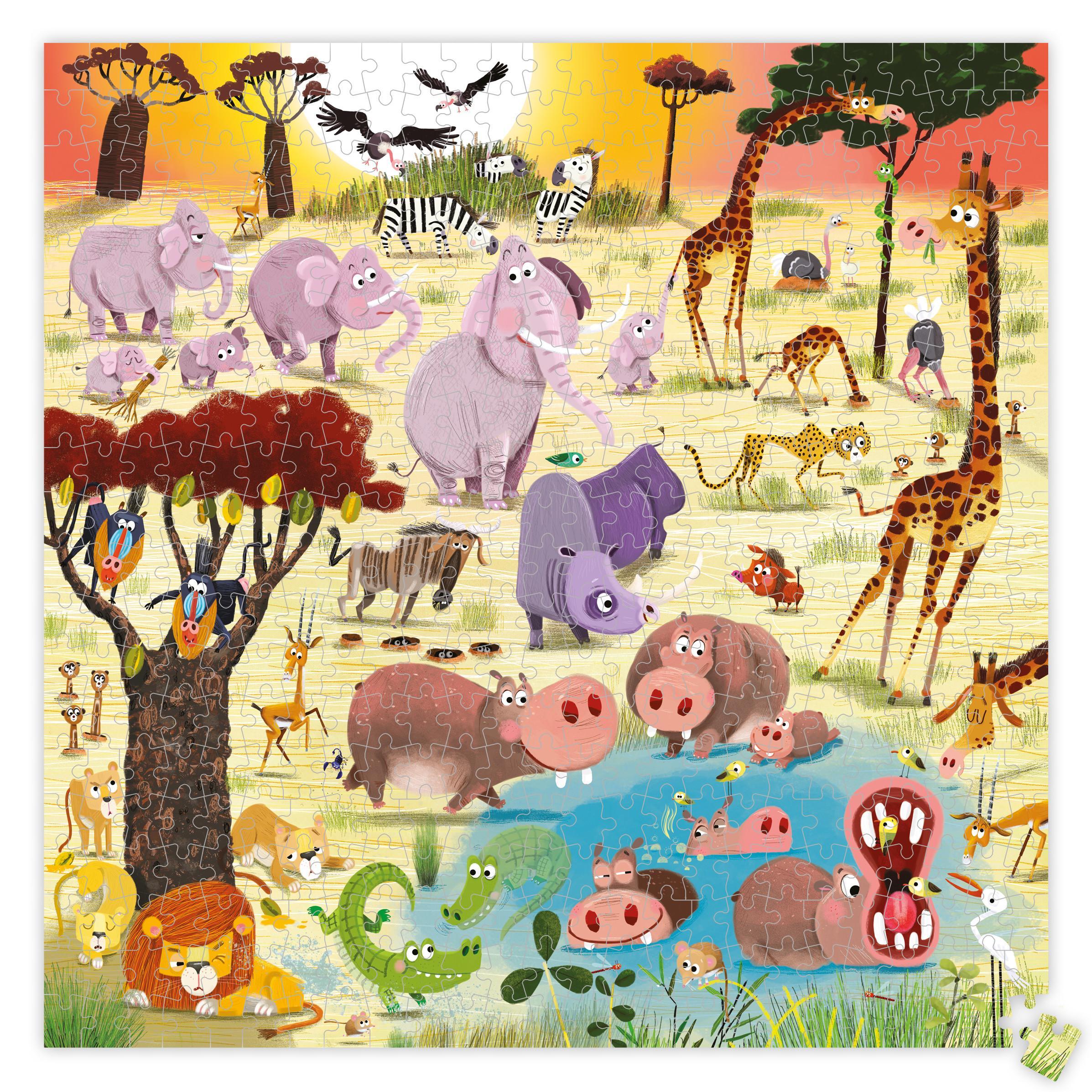 Puzzle MY FAMILY PUZZLE – SAVANNE 500-teilig