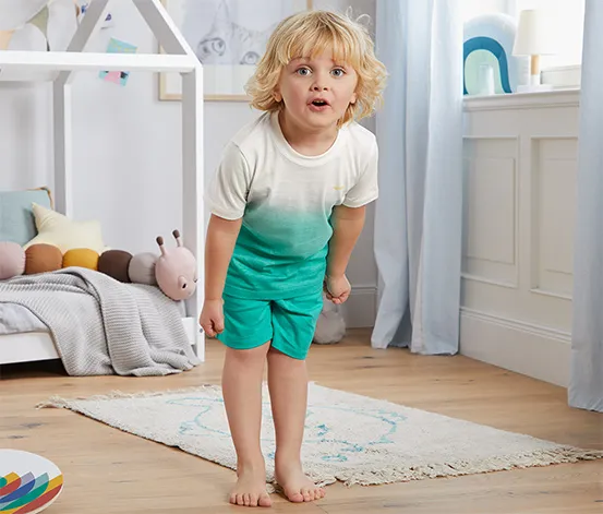 Shorty-Pyjama aus Bio-Baumwolle