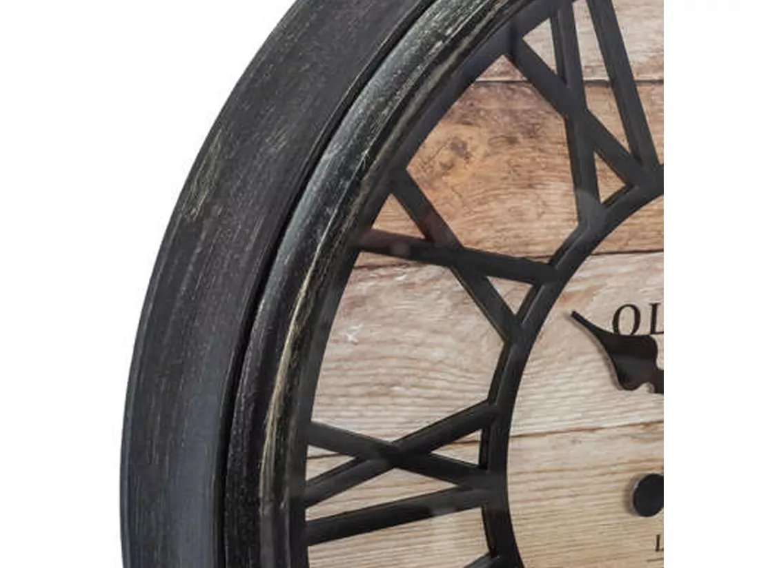 WELL HOME - Horloge décorative en relief en plastique Ø49x5cm