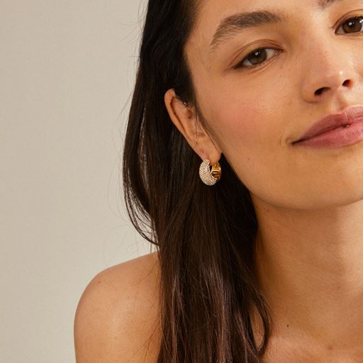 Pilgrim Naomi Hoops, Gold Plated