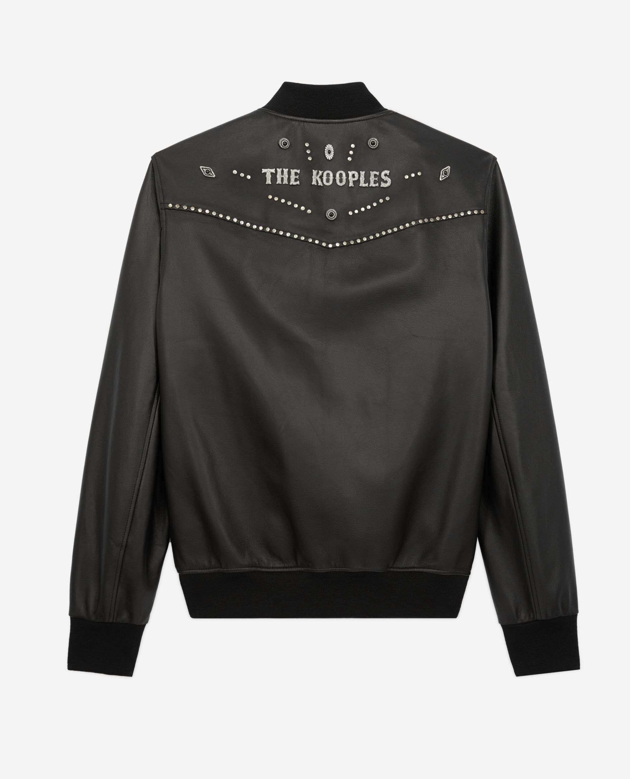 Blouson en cuir noir