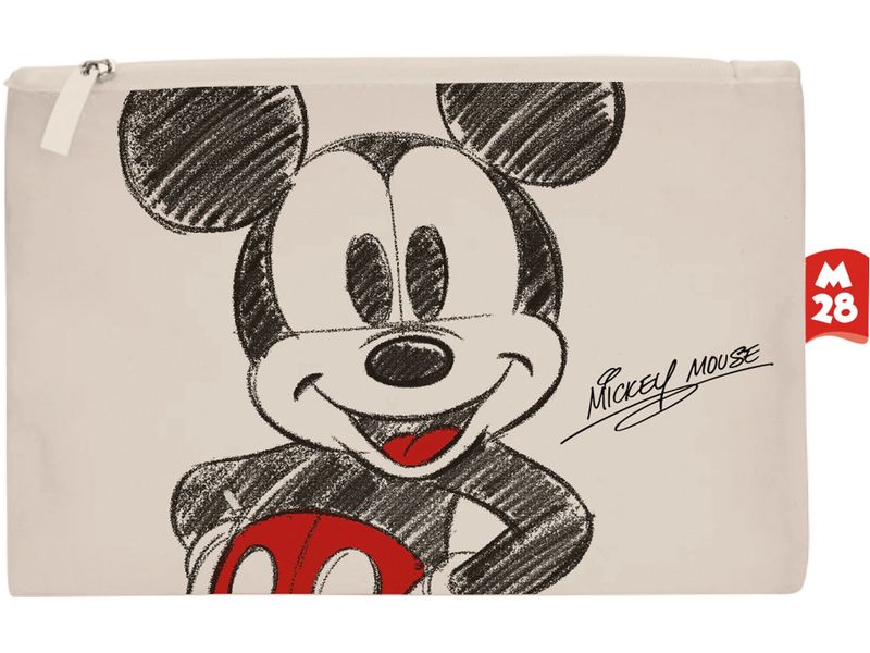 Arditex Kosmetiktasche Disney: Mickey 22.5 x 16 cm Flacher Kulturbeutel mit 22-Zoll-Reissverschluss