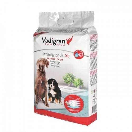 Tapete de treinamento e educação para cães Vadigran, 14 peças, branco.