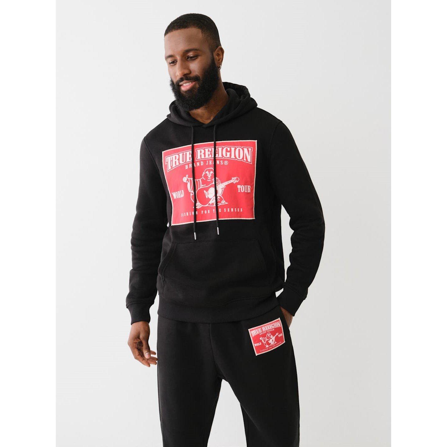 True Religion TR Ladder Applique Hoodie Mens