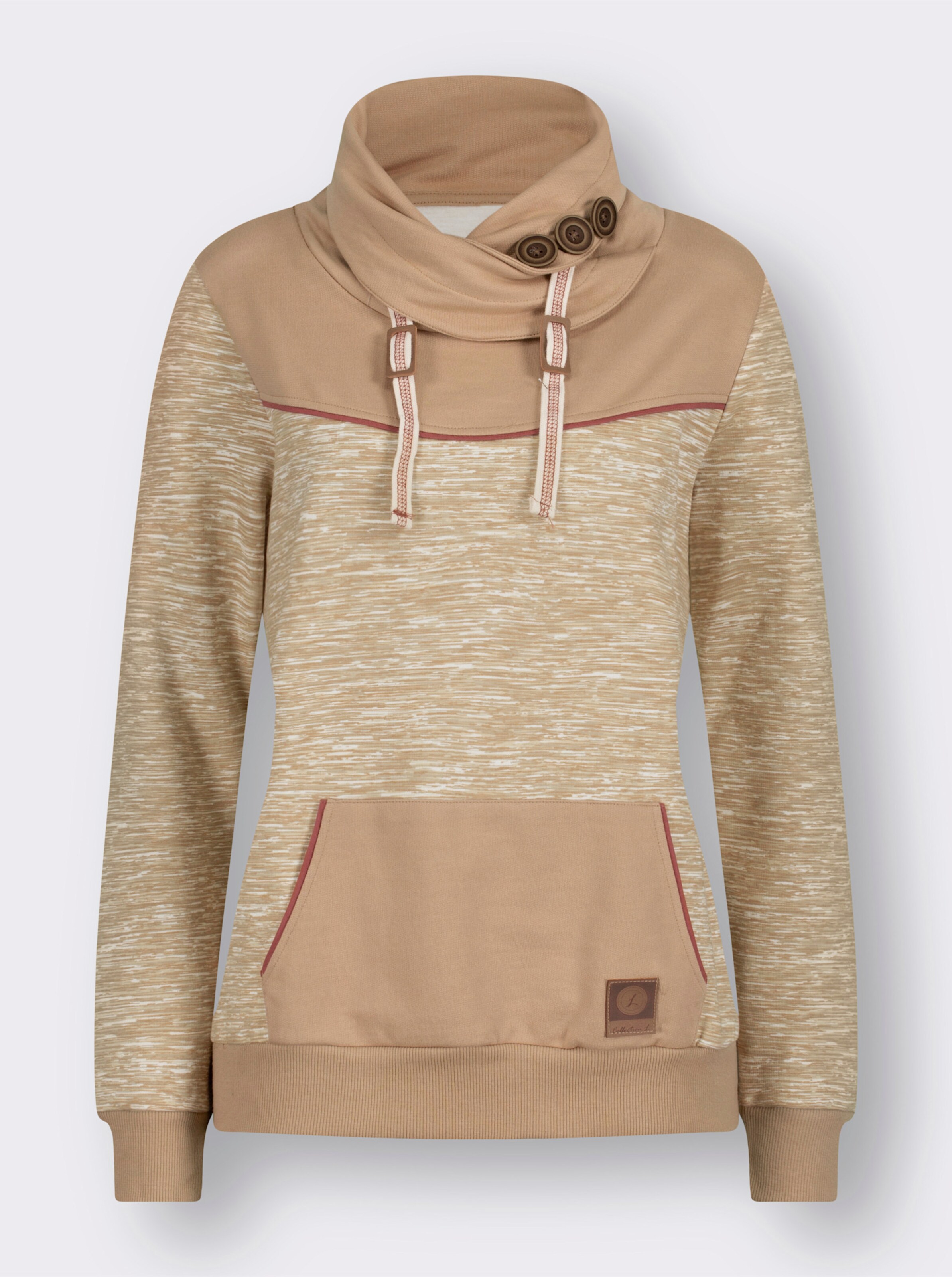 Sweatshirt mit Kontrast-Details