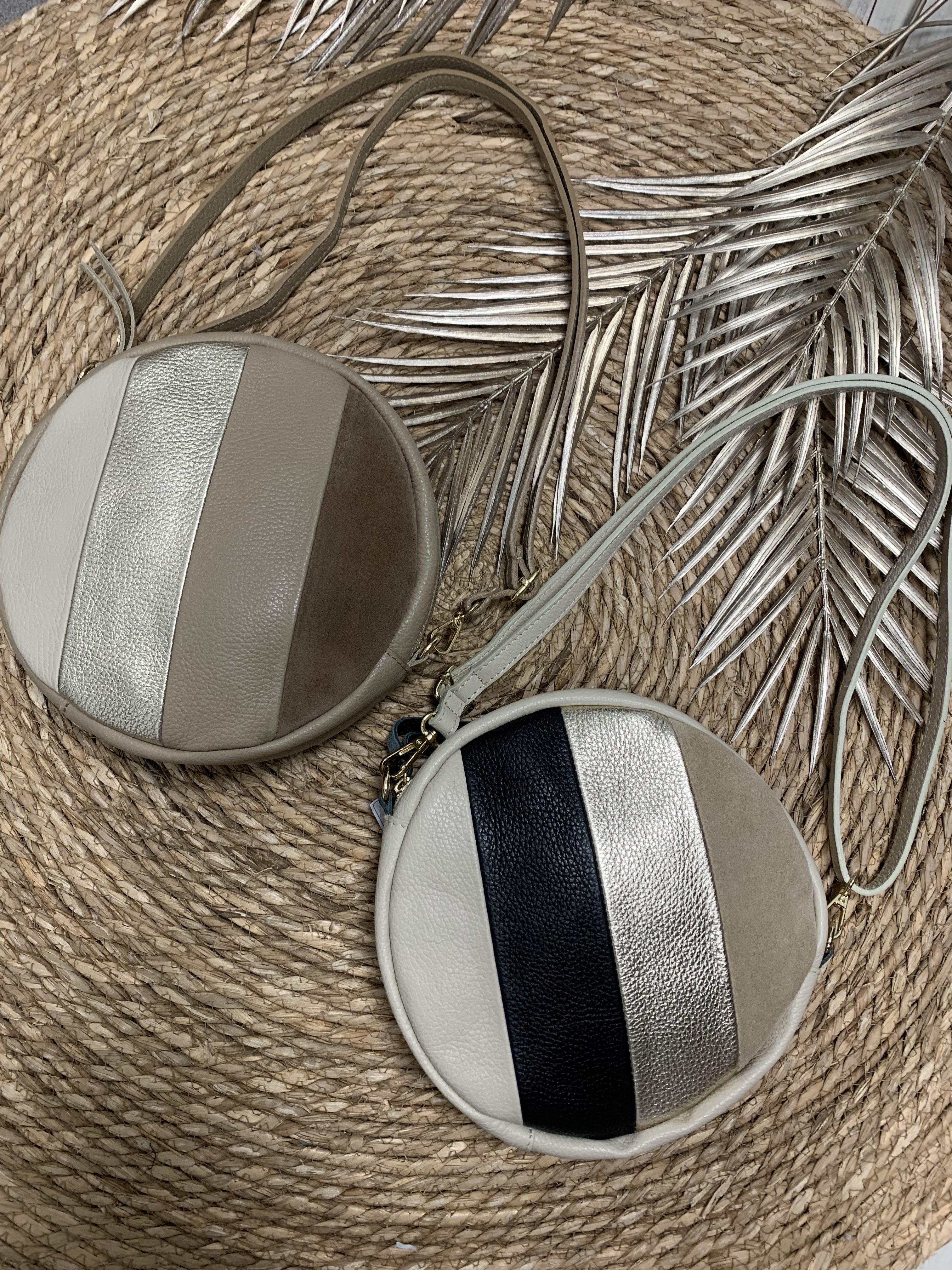 Mieke - Round Bag - Zand/Goud