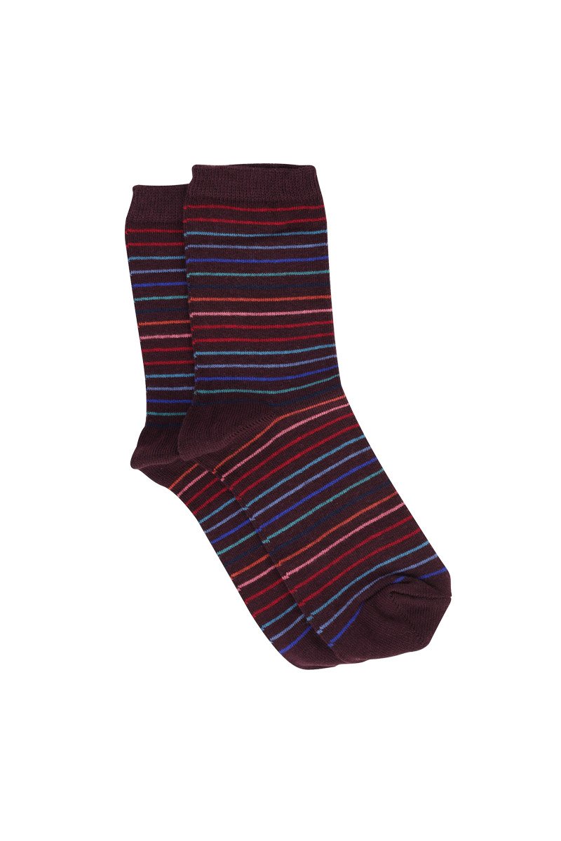 Chaussettes rayées - coton