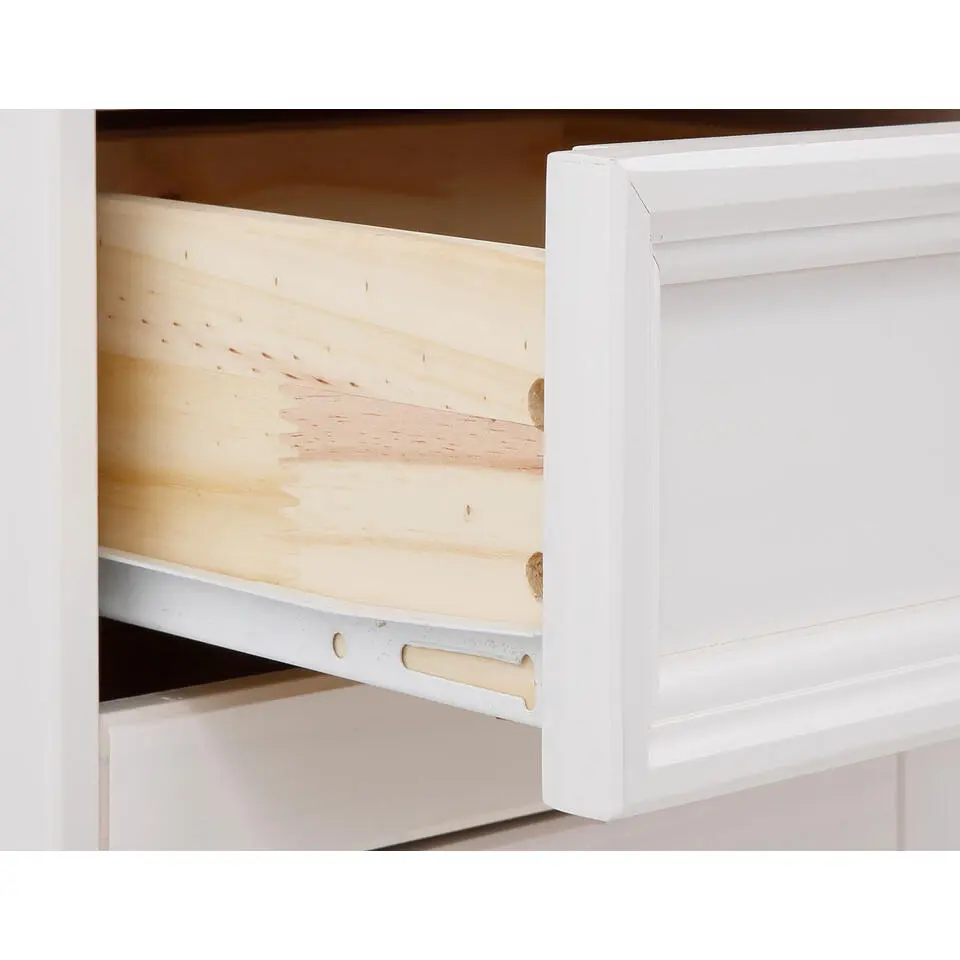 Melissa - Dressoir met 4 deuren en 2 laden in wit grenen