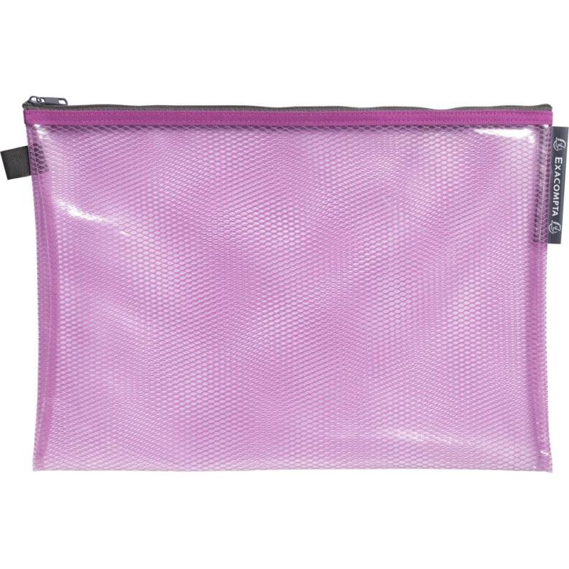 Pochette à fermeture éclaire en plastique souple Pop'N Co - Couleurs assorties