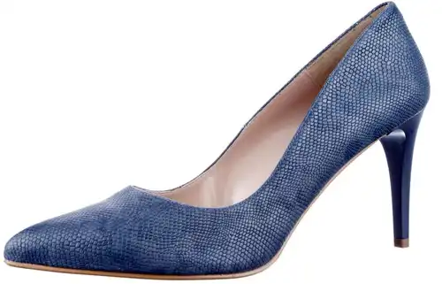 8 Giulia blauw snake - maat 43 pump blauw snake - maat 43 Calandschoen