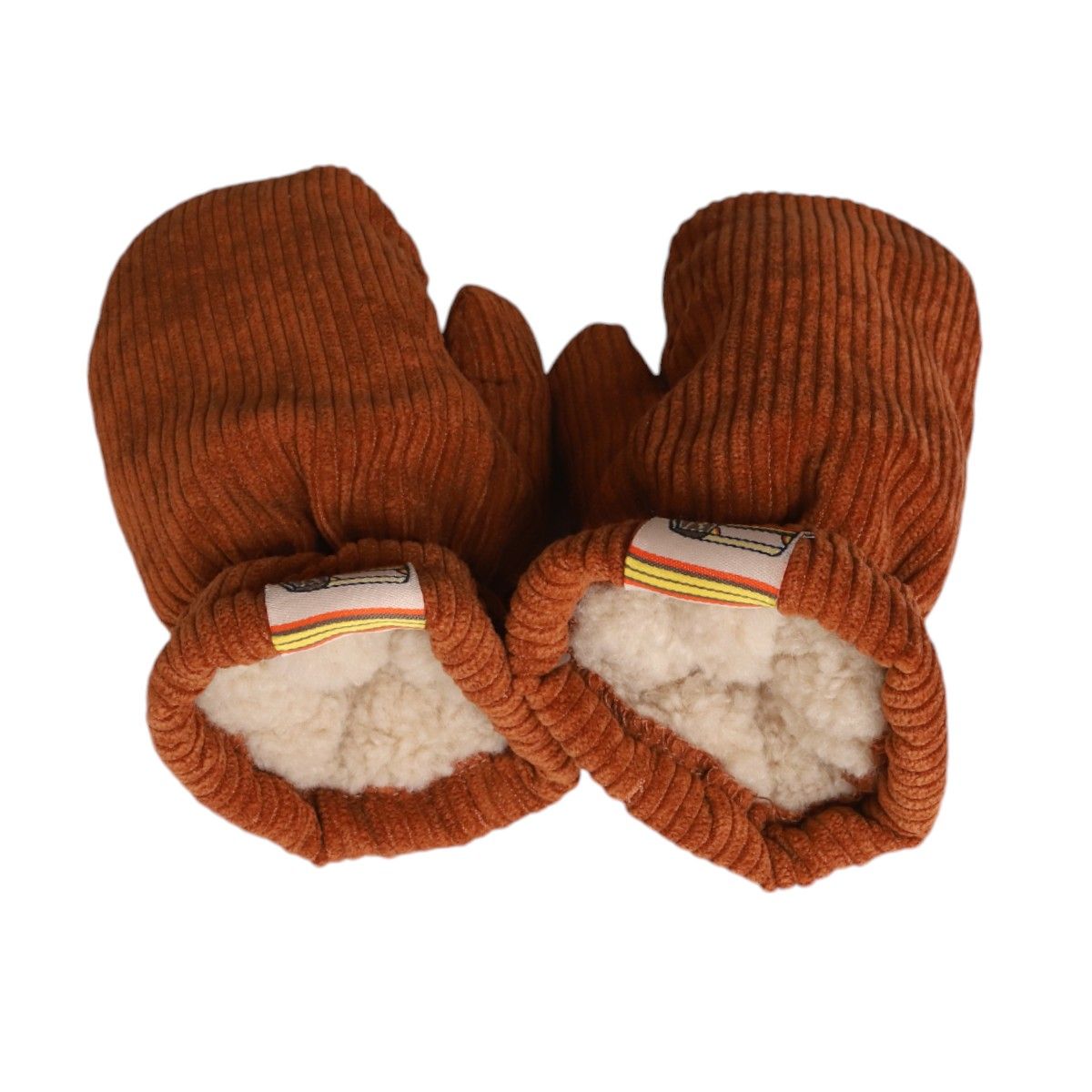 Moufles enfant velours marron - Road trip Petit toi