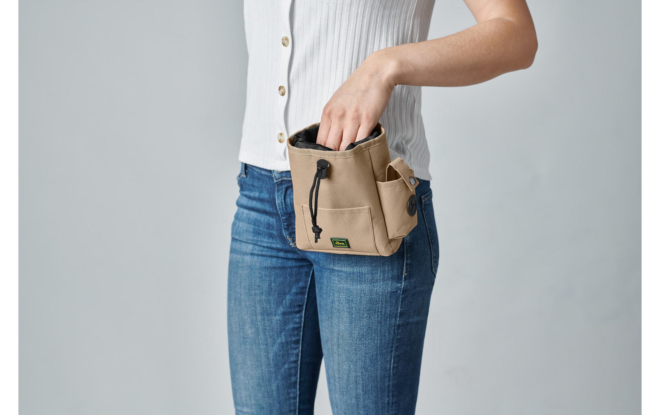 Snack-Tasche Tyra, 17 x 14 cm, BeigeGürteltasche