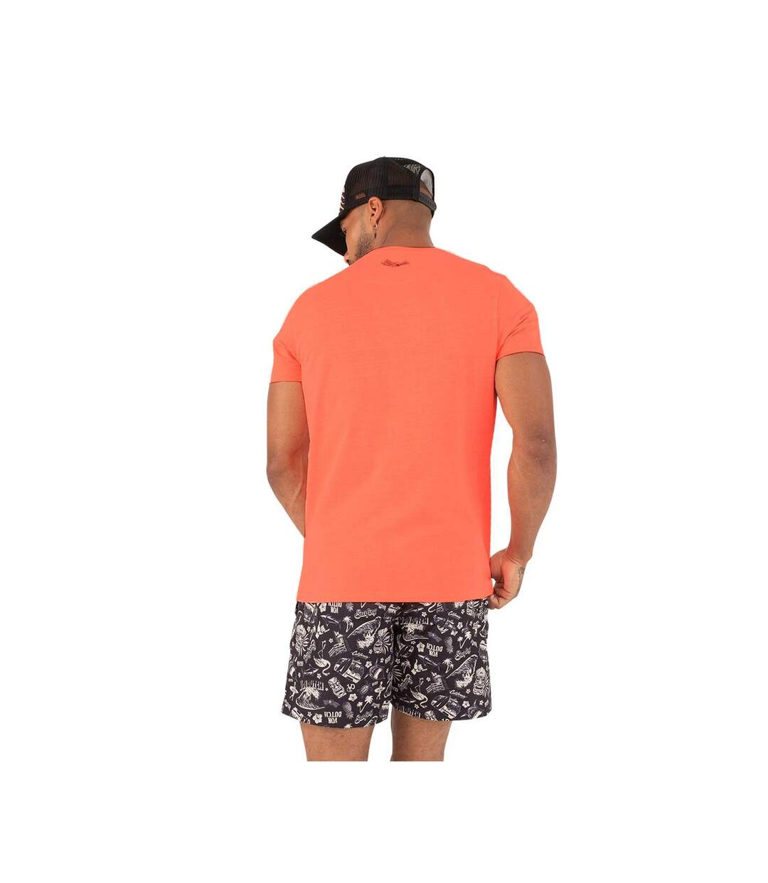 T-shirt col rond homme en coton Front