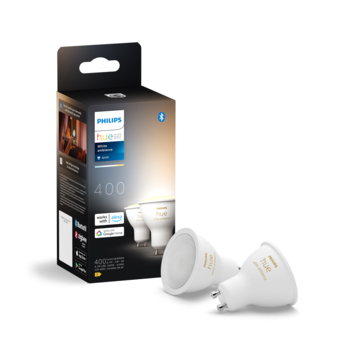 Philips Hue spot - warm tot koelwit licht 4.2W  - 2 spots - GU10