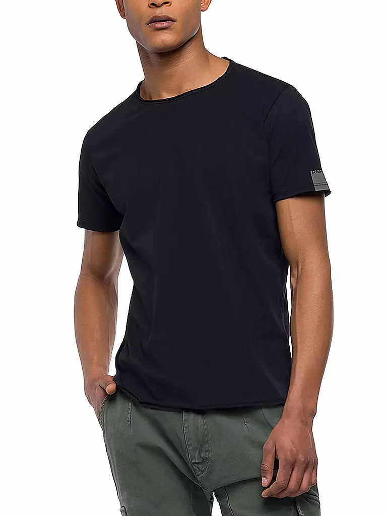 REPLAY T-Shirt  schwarz