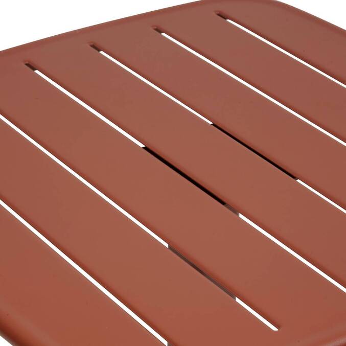 Table de jardin carrée ALEGORIA Acajou