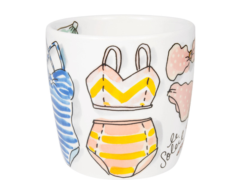 Cappuccinobeker 0,5l La Plage Bikini