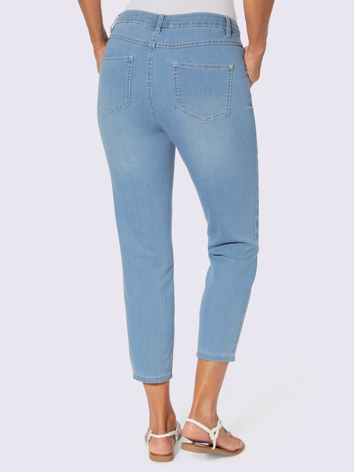 Jean femme 7/8 delavé