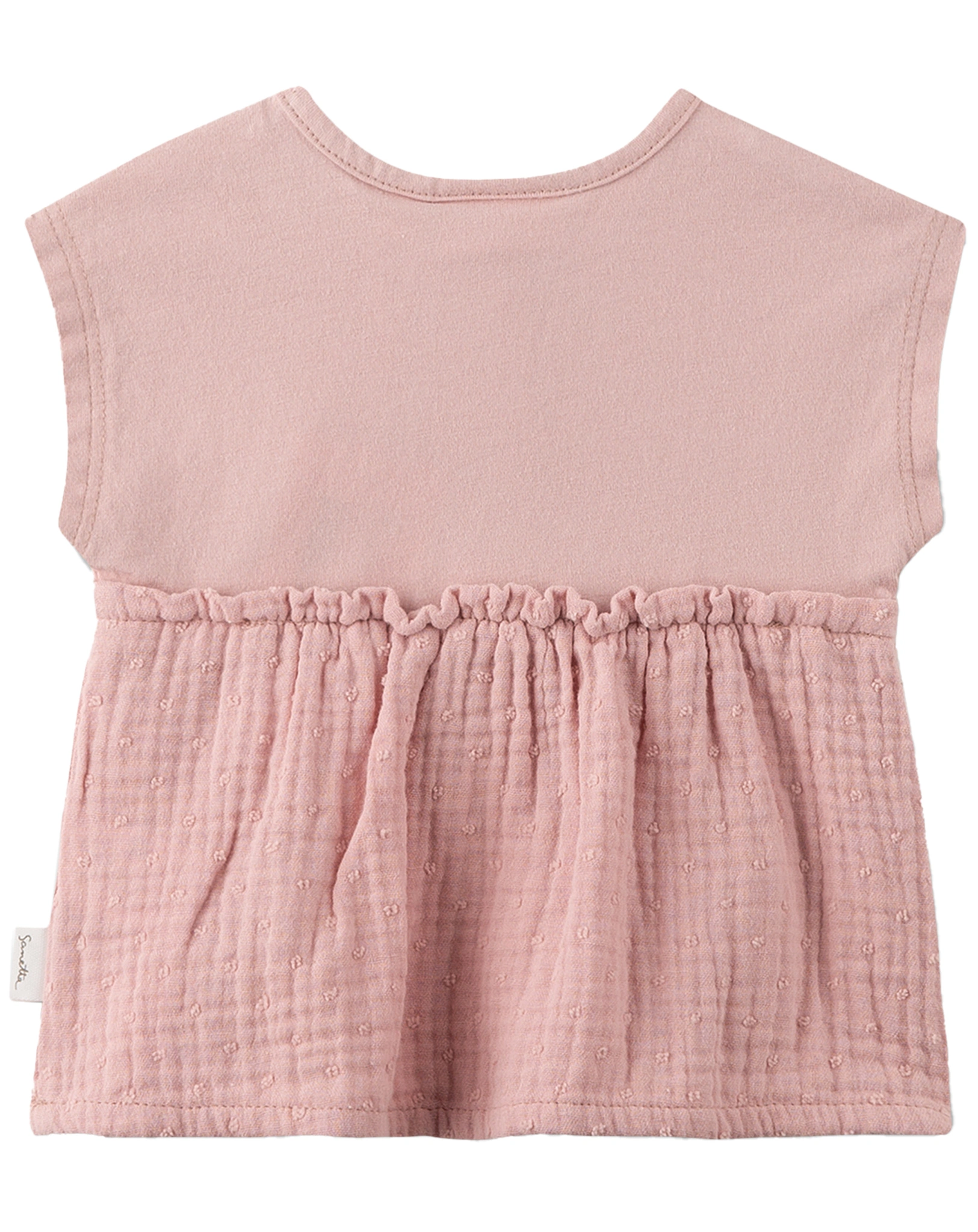 Bluse COTTON ärmellos in rose