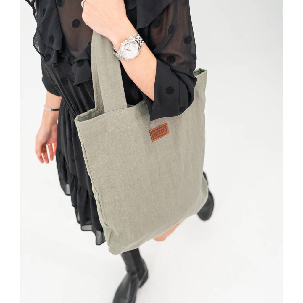 Mom Bag luiertas Linnen Hunter Green