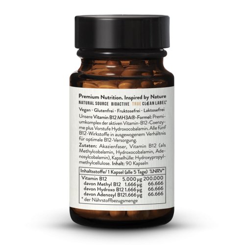 Sunday Natural Products  Vitamin B12MH3A ® Formel 5000µg