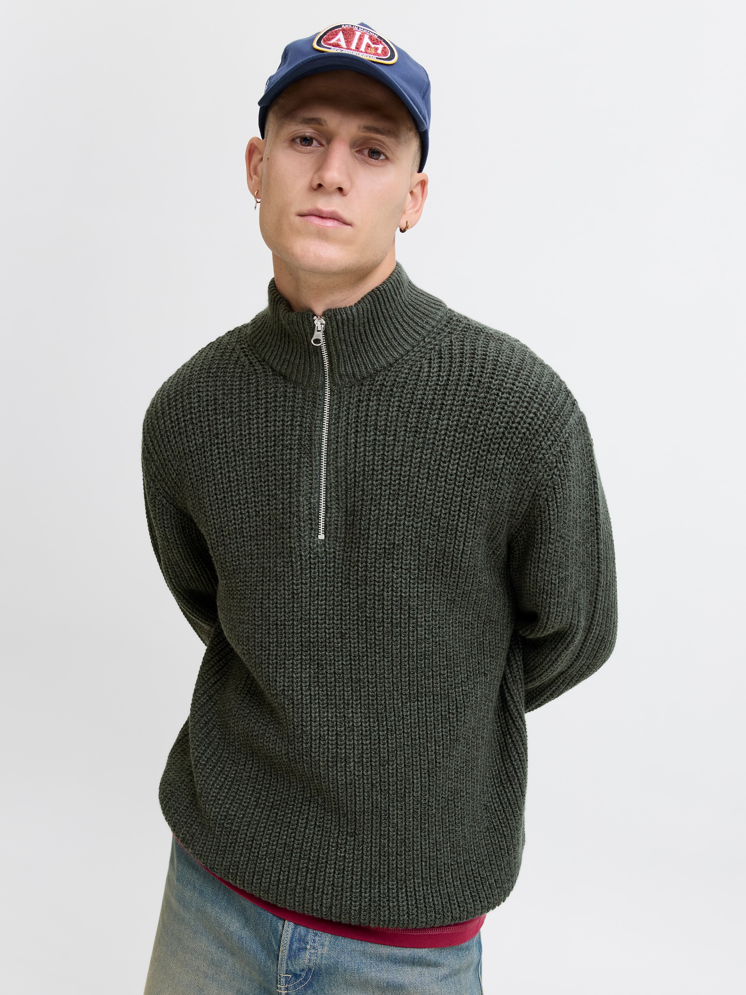 Jack & Jones Troyer »JORBLEECKER KNIT HALF ZIP BF«