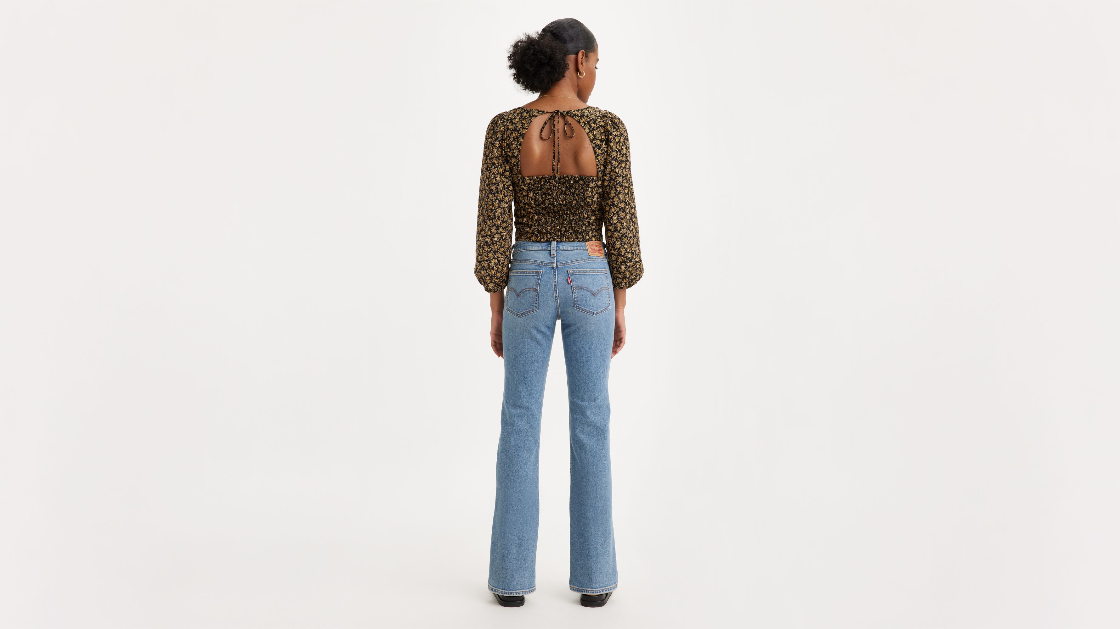 Jean Superlow Bootcut - Medium Indigo Stonewash - Bleu
