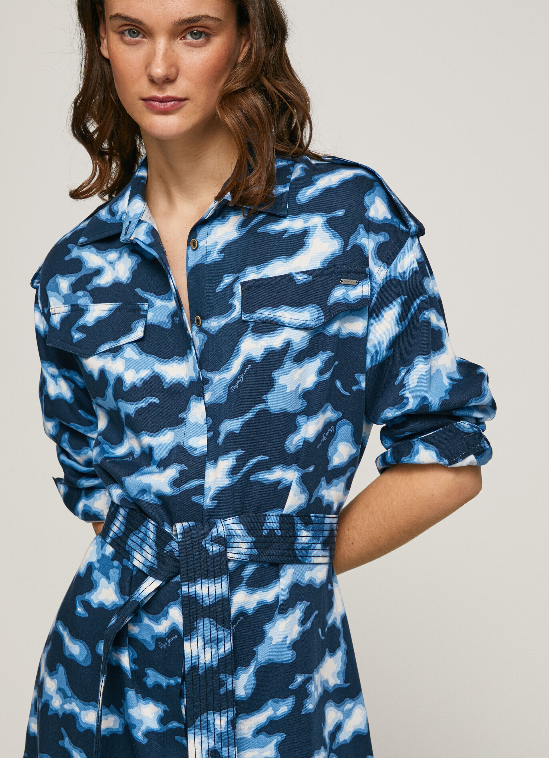 VESTIDO CURTO CAMUFLADO BURNET - multicolorido