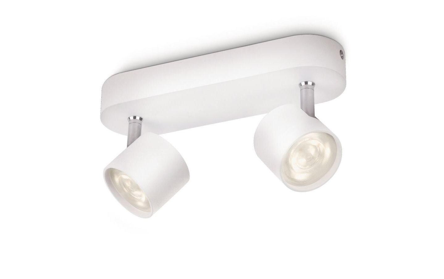Aufbauspot myLiving Star 56242/31/16 WeissDeckenspot mit beweglichen Leuchtenköpfen