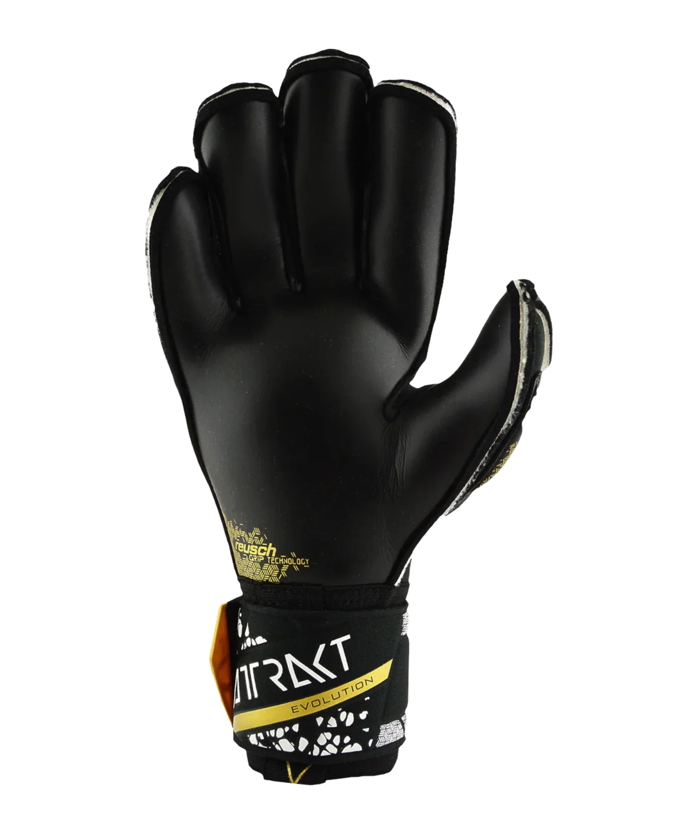 Reusch Attrakt Gold X Evolution Cut Finger Support TW-Handschuhe Night Spark 2024 Schwarz Gold F7740