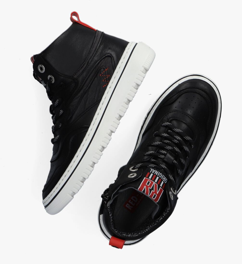 RED-RAG zwarte red-rag hoge sneaker 13515