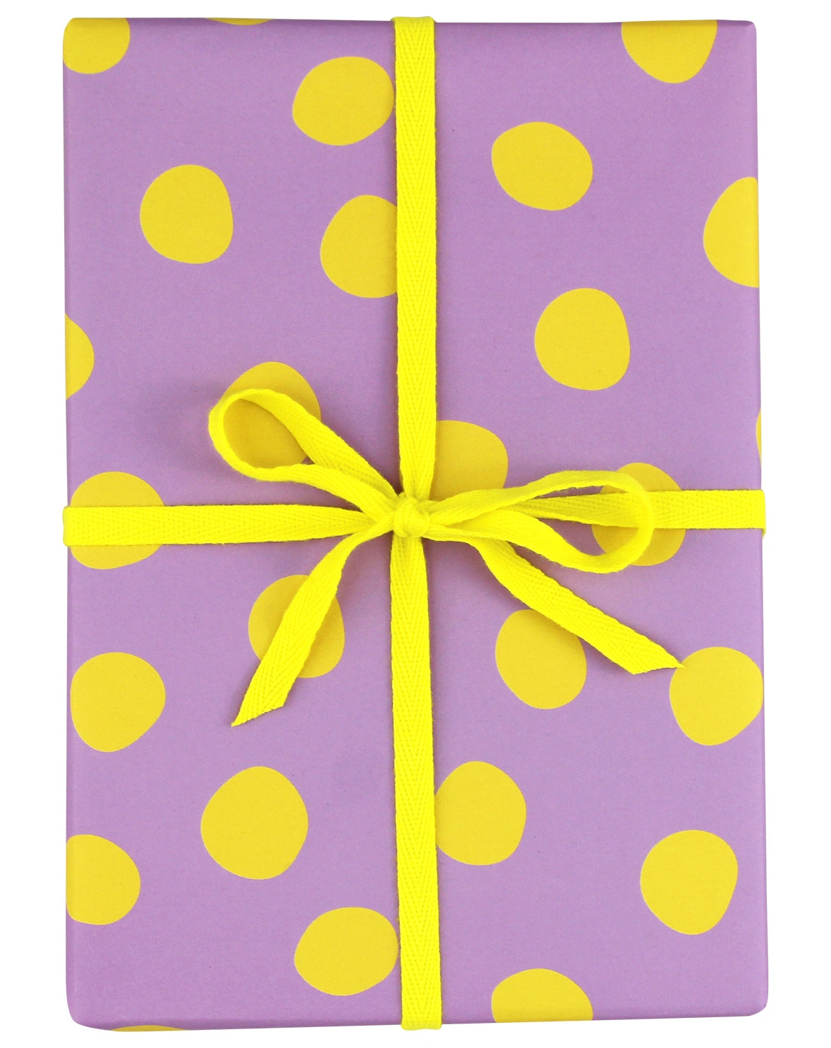 Geschenkpapier PUNKTE GELB (50x70cm) 3er-Set