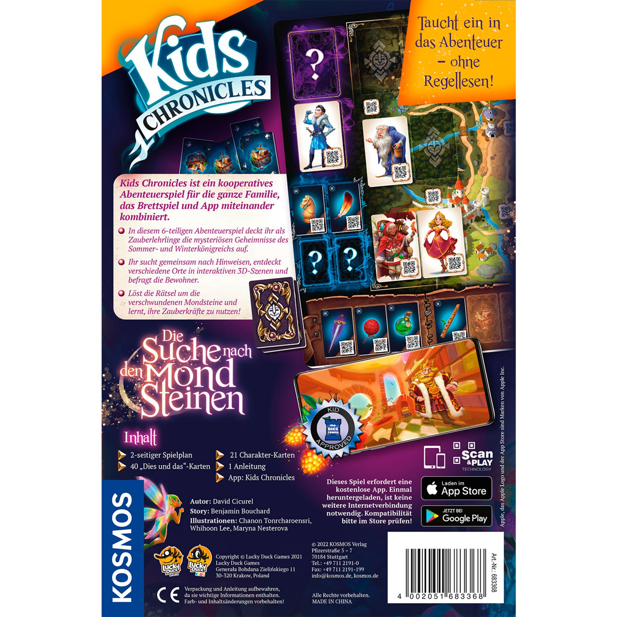 Kosmos Brettspiel Kids Chronicles - Die Suche nach den Mondsteinen