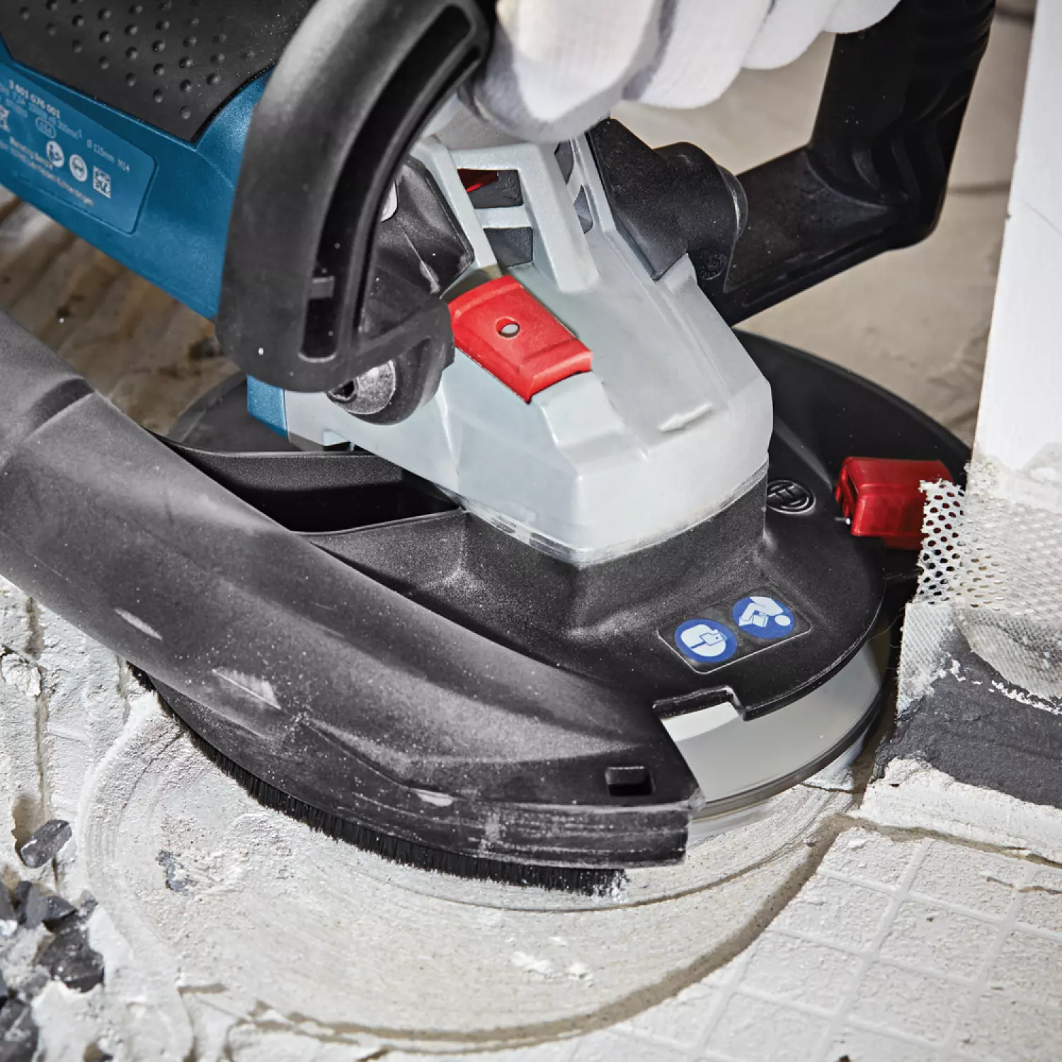 Bosch GBR 15 CAG Betonschuurmachine in L-Boxx - 1500W - 125mm