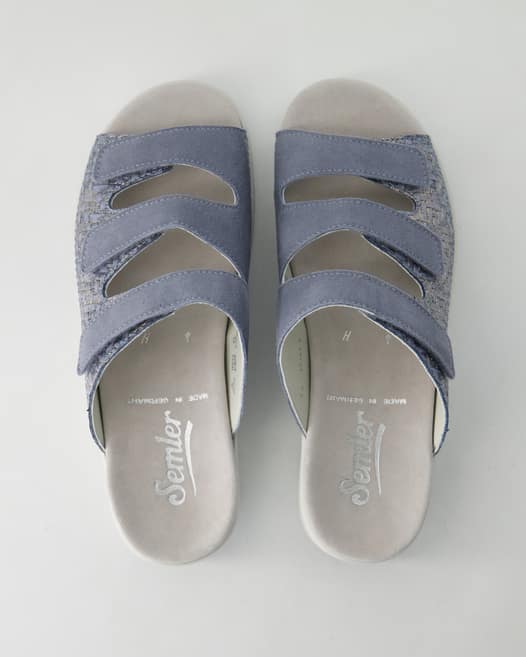 Semler Dunja Pantoletten in Blau
