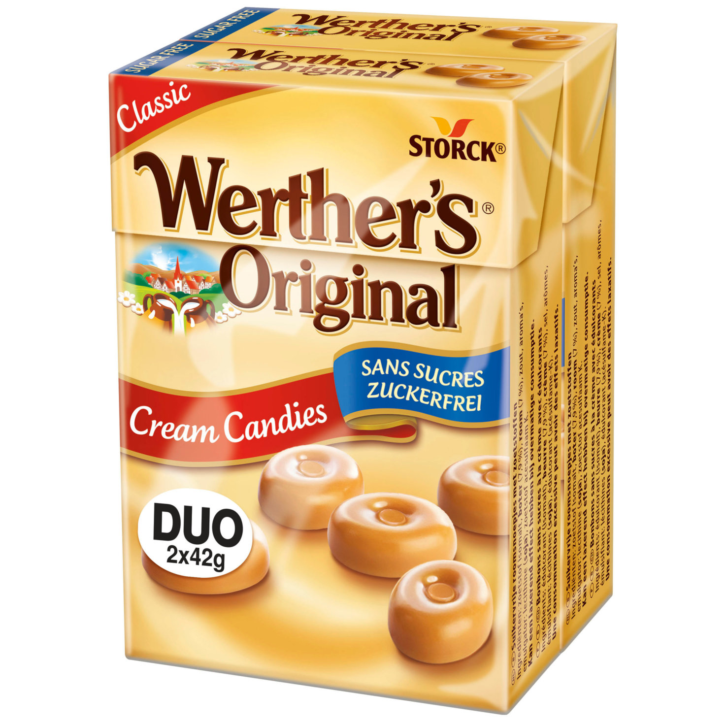 Werther's Original Mini ohne Zuckerzusatz 2 Pack