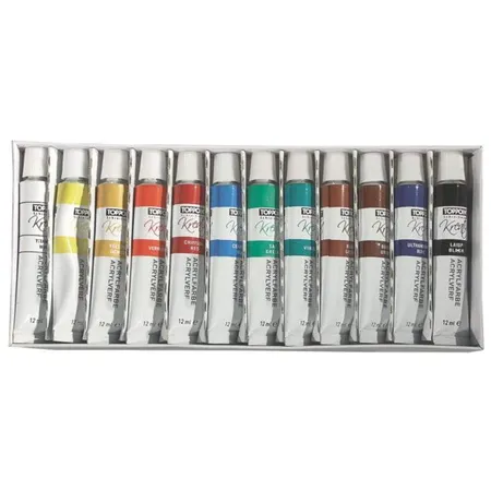 Stylex Acrylfarbe Set mit 24 Stück je 12 ml