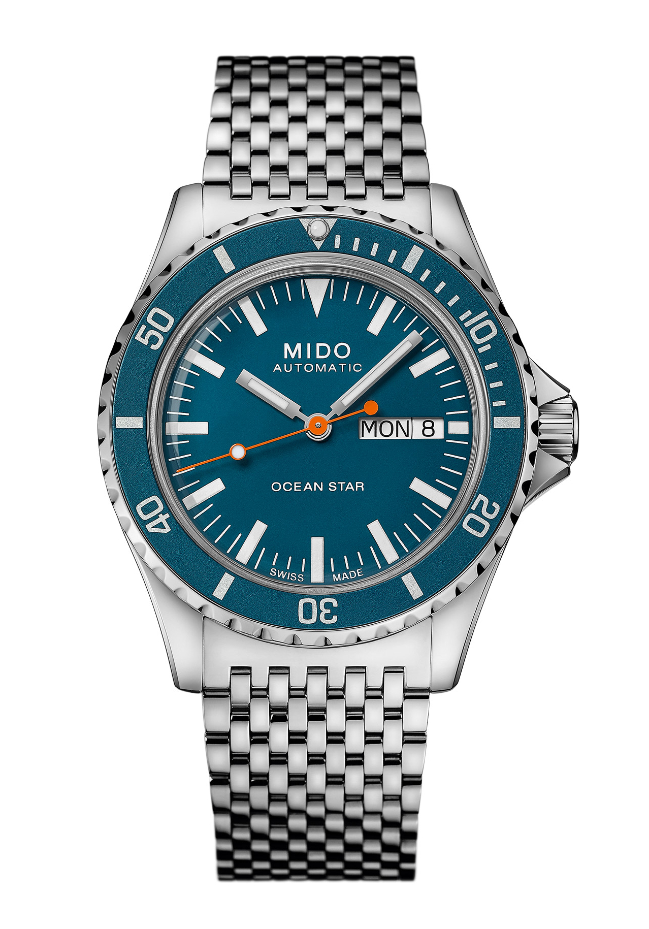 Mido Ocean Star Tribute Diver Herrenuhr Blau