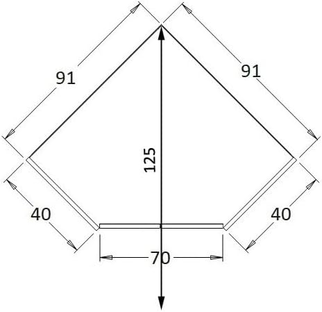 Marmex Grant G8 - Eckschrank 91x195x91 cm, Bücherregal - Eckgarderobe mit Kleiderstangen und Einlegeböden für das Jugendzimmer, Schlafzimmer - Eckkleiderschrank - weiß + Riviera Eiche (Modern)